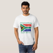 Johannesburg Südafrika Flag T - Shirt (Vorne ganz)