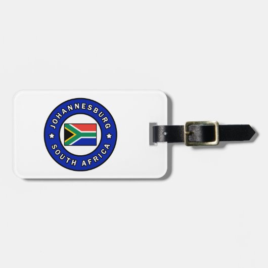 Johannesburg Südafrika Gepäckanhänger (Vorderseite horizontal)