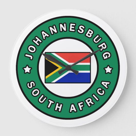 Johannesburg Südafrika Große Wanduhr (Vorderseite)