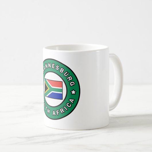 Johannesburg Südafrika Kaffeetasse (VorderseiteRechts)