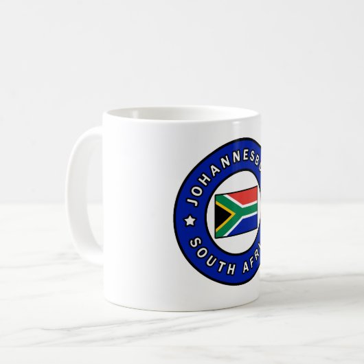 Johannesburg Südafrika Kaffeetasse (Vorderseite Links)