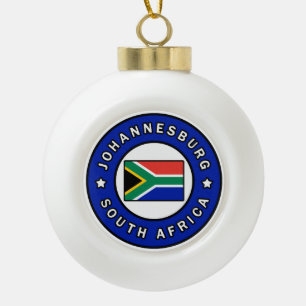 Johannesburg Südafrika Keramik Kugel-Ornament