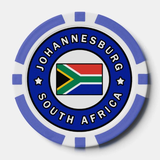 Johannesburg Südafrika Pokerchips (Vorderseite)