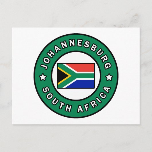 Johannesburg Südafrika Postkarte (Vorderseite)