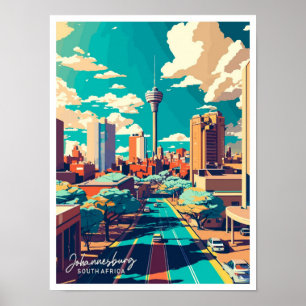 Johannesburg Südafrika Reiseanschauung Poster