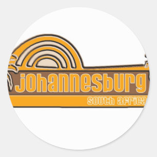 Johannesburg, Südafrika Runder Aufkleber