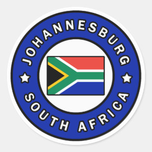 Johannesburg Südafrika Runder Aufkleber