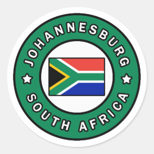 Johannesburg Südafrika Runder Aufkleber