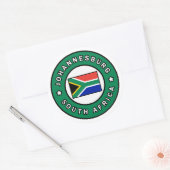 Johannesburg Südafrika Runder Aufkleber (Umschlag)