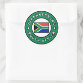 Johannesburg Südafrika Runder Aufkleber (Tasche)