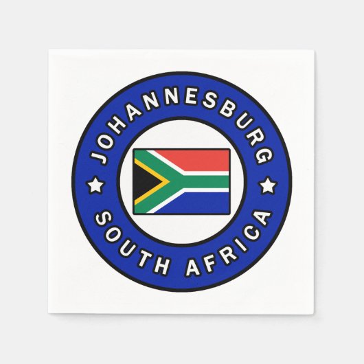 Johannesburg Südafrika Serviette (Vorderseite)