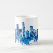 Johannesburg Südafrika Skyline Blue Kaffeetasse (Mittel)