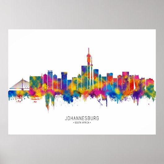 Johannesburg Südafrika Skyline Poster (Vorne)