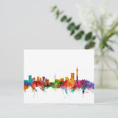 Johannesburg Südafrika Skyline Postkarte (Stehend Vorderseite)