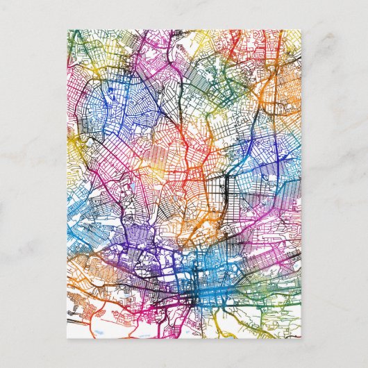 Johannesburg Südafrika Stadtplan Postkarte (Vorderseite)