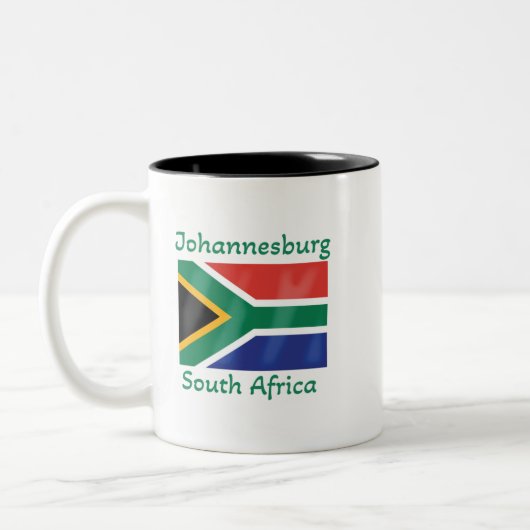 Johannesburg Südafrikanische Fahne Kaffee Tasse (Links)