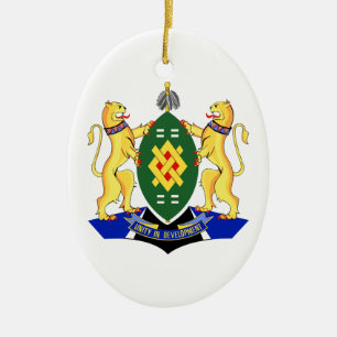 Johannesburg-Wappen Keramik Ornament