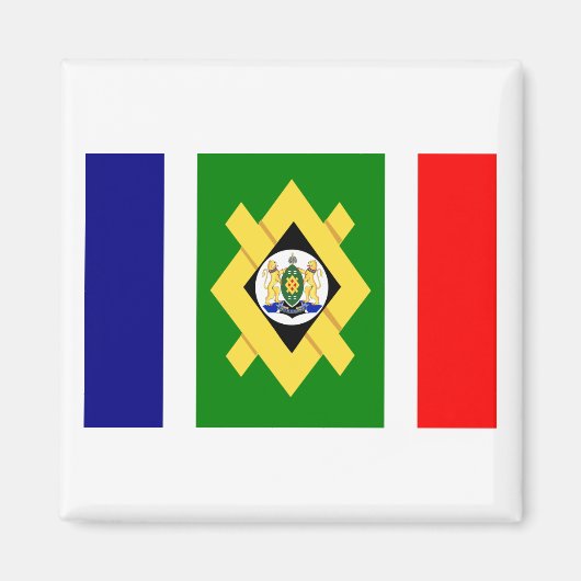Johannesburger Flagge Magnet (Vorne)