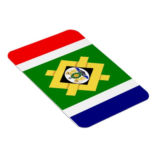 Johannesburger Flagge Magnet (Rechte Seite)