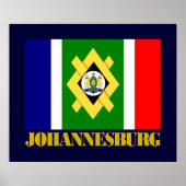 Johannesburger Flagge Poster (Vorne)