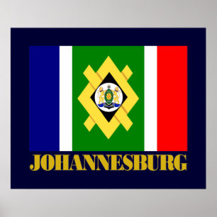 Johannesburger Flagge Poster