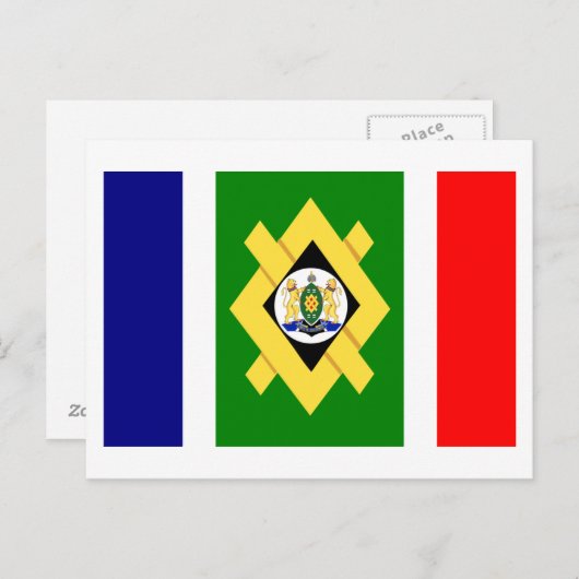 Johannesburger Flagge Postkarte (Vorne/Hinten)
