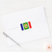 Johannesburger Flagge Quadratischer Aufkleber (Umschlag)