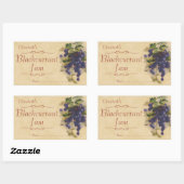 Johannisbeerenstau oder -c$einmachen rechteckiger aufkleber (Blatt)