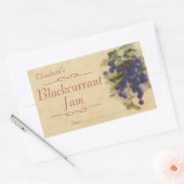 Johannisbeerenstau oder -c$einmachen rechteckiger aufkleber (Umschlag)