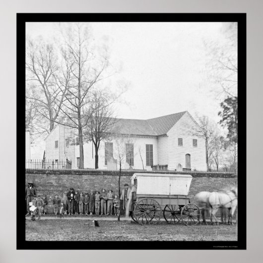 Johanniskirche in Richmond, VA 1865 Poster (Vorne)
