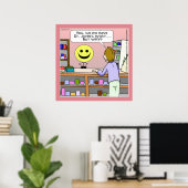 Johanniskraut Funny Rick London Poster (Heimbüro)
