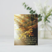 John 10 10 Ich kam, dass du Leben reichlich hast Postkarte (Stehend Vorderseite)