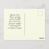 John 10 10 Ich kam, dass du Leben reichlich hast Postkarte (Rückseite)