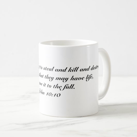 John-10:10 Kaffeetasse (VorderseiteRechts)