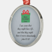 John 10:10 ornament aus metall (Links)