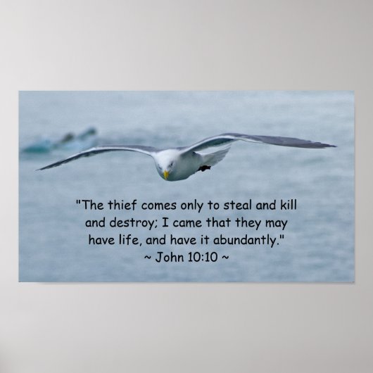 John 10:10 Poster (Vorne)