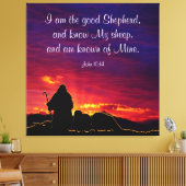John 10:14 leinwanddruck (Insitu (Wohnzimmer))