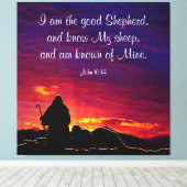 John 10:14 leinwanddruck (Insitu (Holzboden))