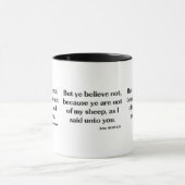 John 10:26 KJV Bible Scripture Zwei-Tone-Tasse Tasse (Zentrum)