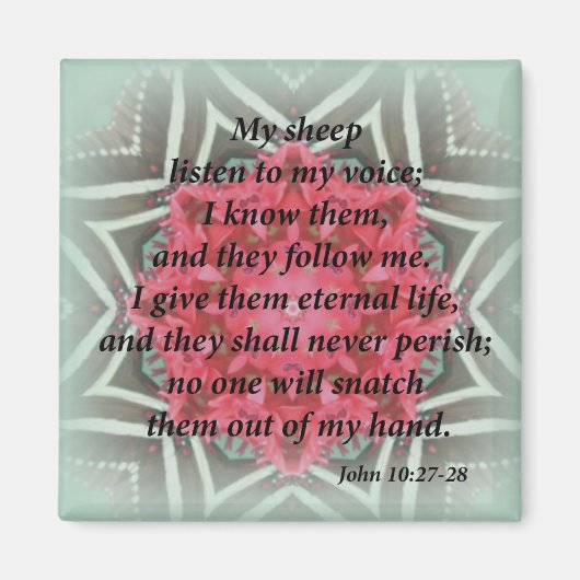John 10:27-28 magnet (Vorne)