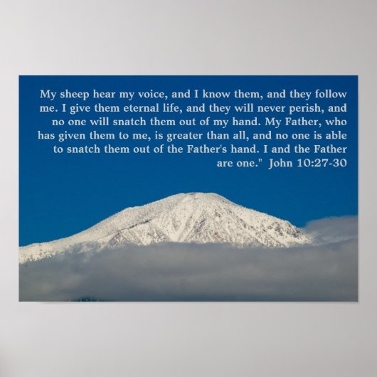 John 10:27-30 Poster (Vorne)