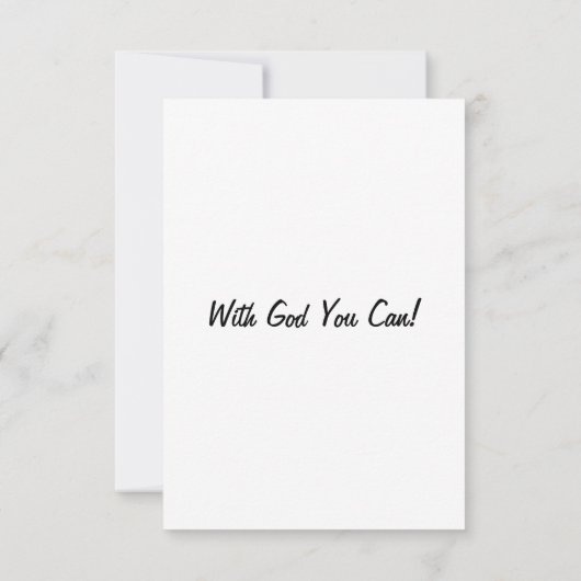 John 10:27 KJV Bible Scripture Flat Greeting Card Karte (Rückseite)