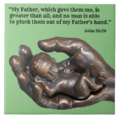 John 10:29 DIE BELIEBTESTEN BACKGRÜNDE Fliese (Vorderseite)