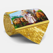 John-10:7 - 21 bin ich der gute Hirte Krawatte (Gerollt)