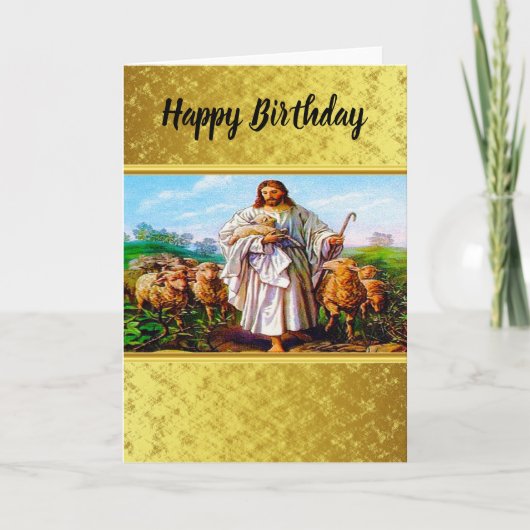 John 10:7-21 Ich bin der gute Hirte Karte (Vorderseite)