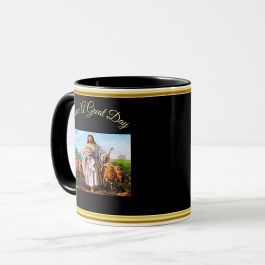 John 10:7-21 Ich bin der gute Hirte Tasse (Vorderseite Links)