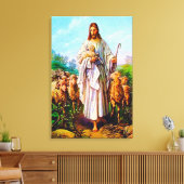 John 10:7-21 Ich bin die gute Hirtenfrau-Leinwand Leinwanddruck (Insitu (Wohnzimmer))