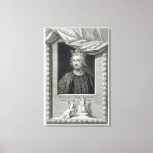 John (1167-1216) King of England von 1199, Grav Leinwanddruck