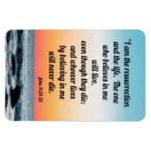 John 11:25-26 magnet (Horizontal)