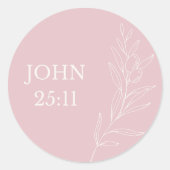 John 11:25 Easter Sticker – Resurrection and Life (Vorderseite)